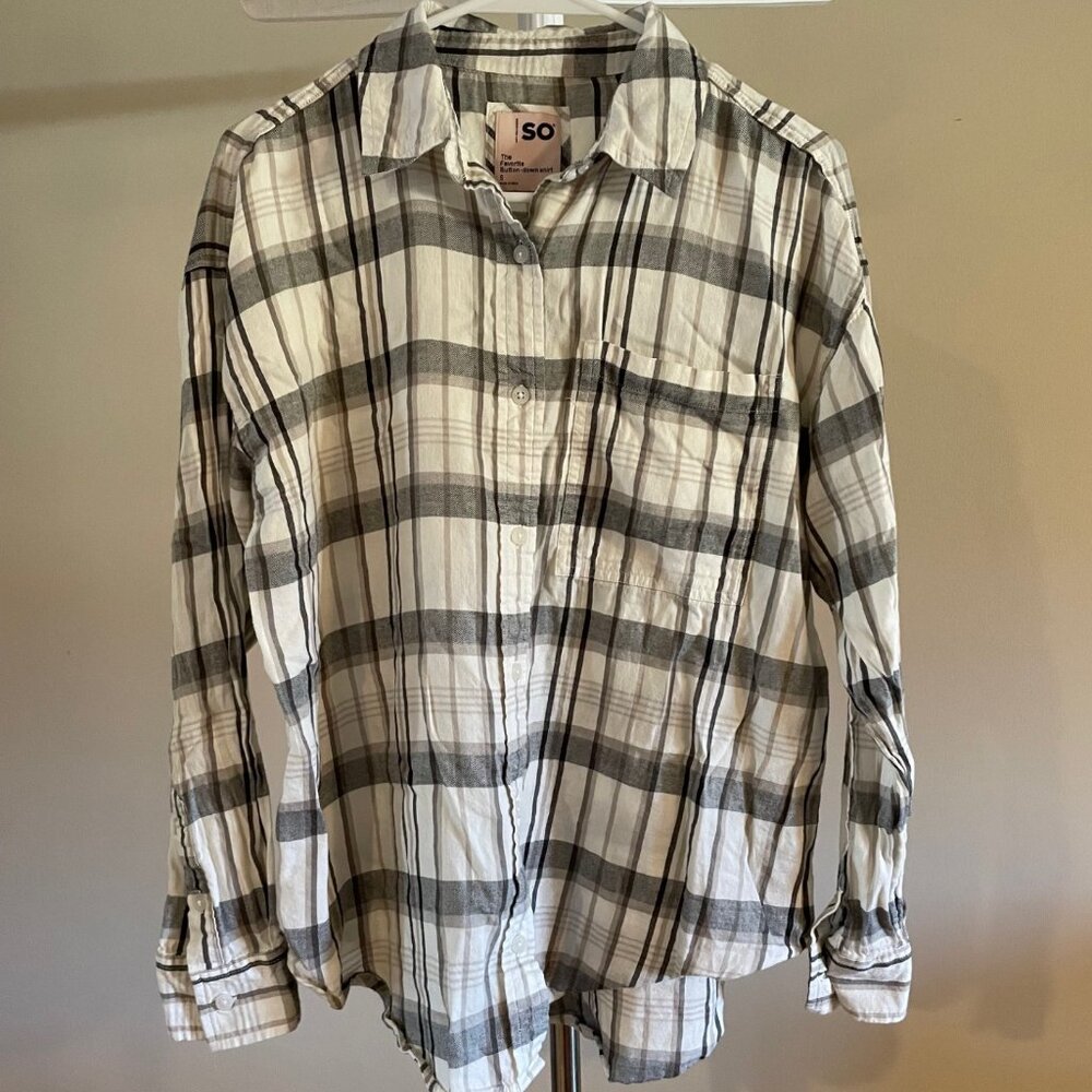 Women's Kohl's SO Long Sleeve Shirt Size S Pre-owned